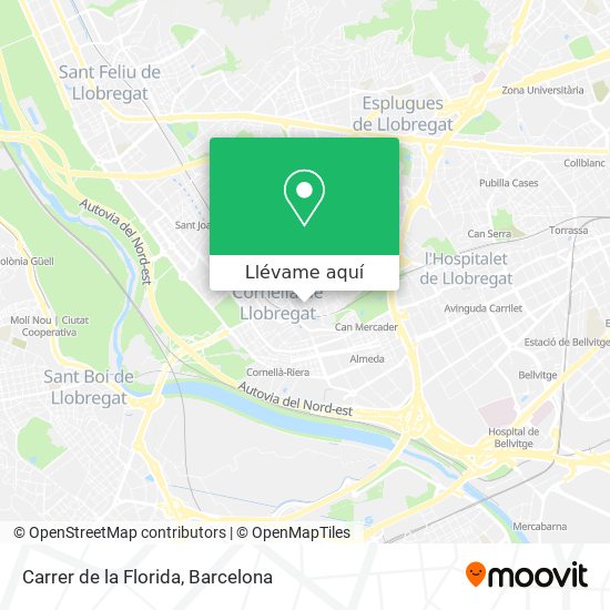 Mapa Carrer de la Florida