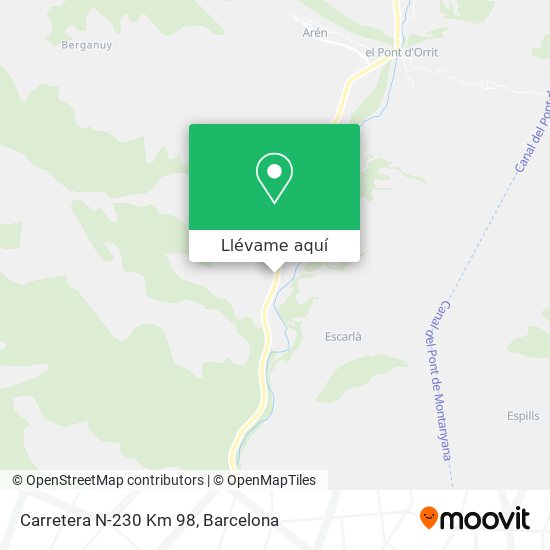 Mapa Carretera N-230 Km 98