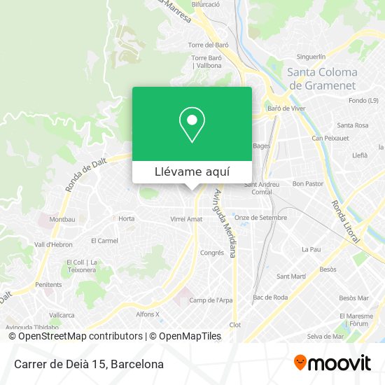 Mapa Carrer de Deià 15