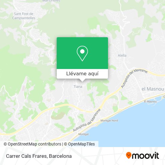 Mapa Carrer Cals Frares