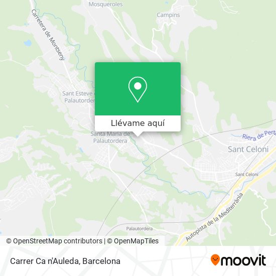 Mapa Carrer Ca n'Auleda