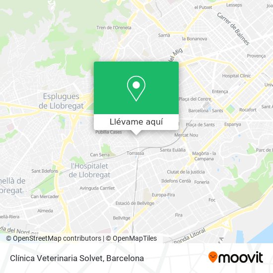Mapa Clínica Veterinaria Solvet