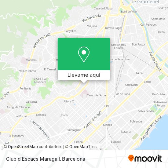 Mapa Club d'Escacs Maragall