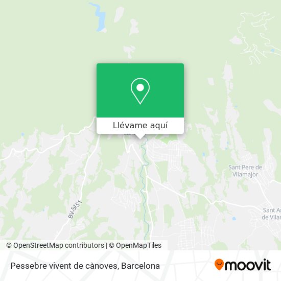 Mapa Pessebre vivent de cànoves