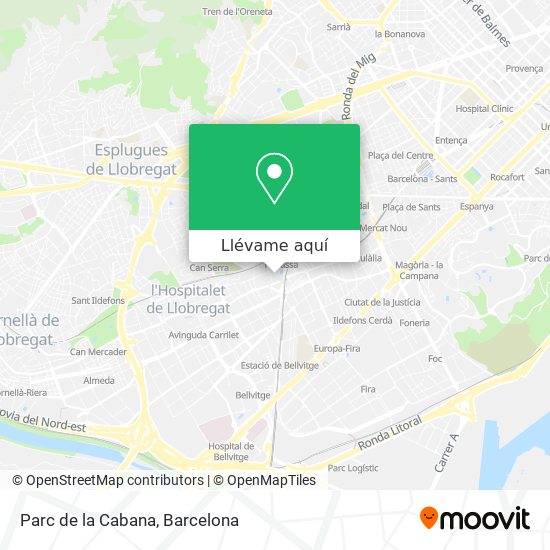 Mapa Parc de la Cabana