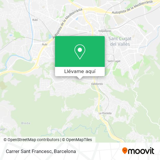 Mapa Carrer Sant Francesc