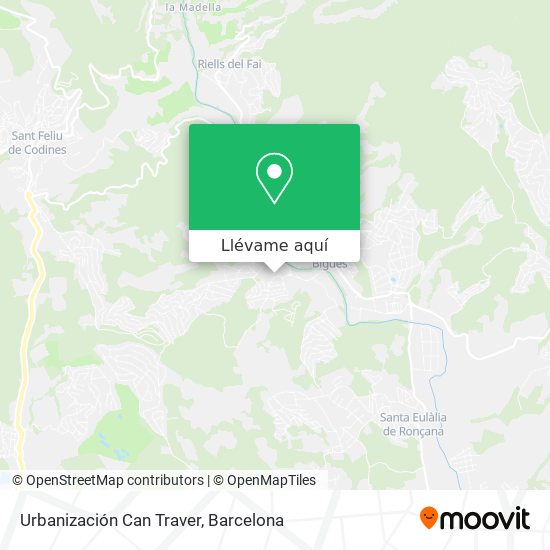 Mapa Urbanización Can Traver