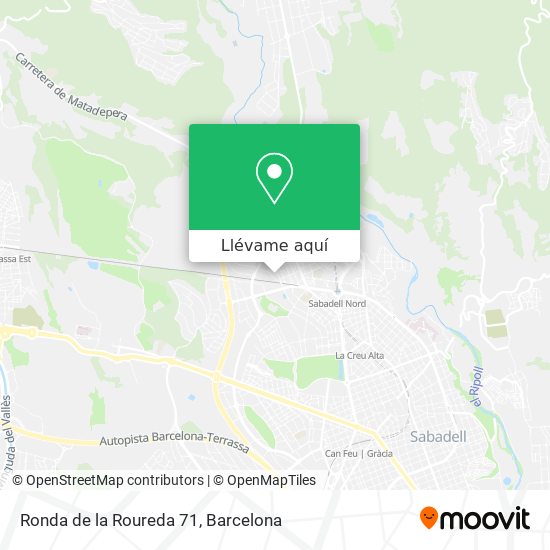 Mapa Ronda de la Roureda 71