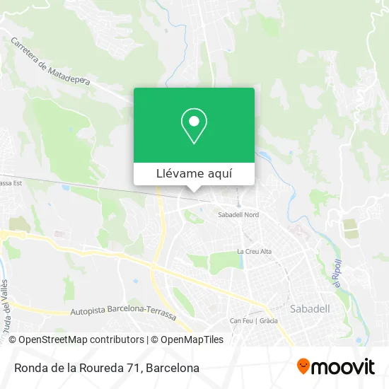 Mapa Ronda de la Roureda 71