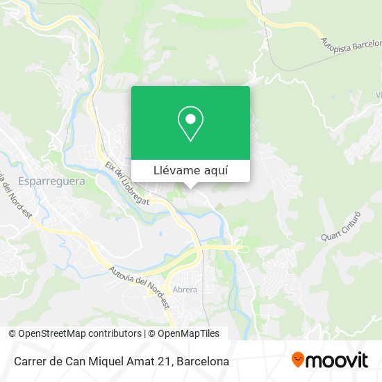 Mapa Carrer de Can Miquel Amat 21