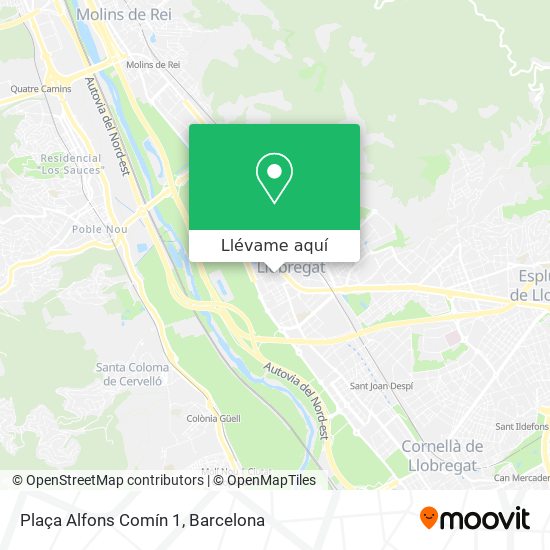 Mapa Plaça Alfons Comín 1