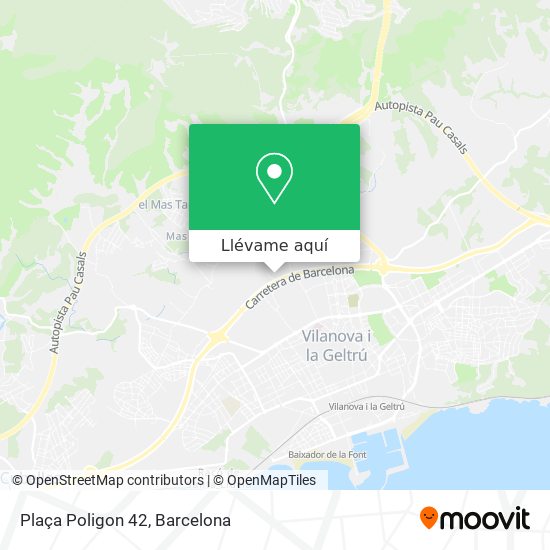 Mapa Plaça Poligon 42