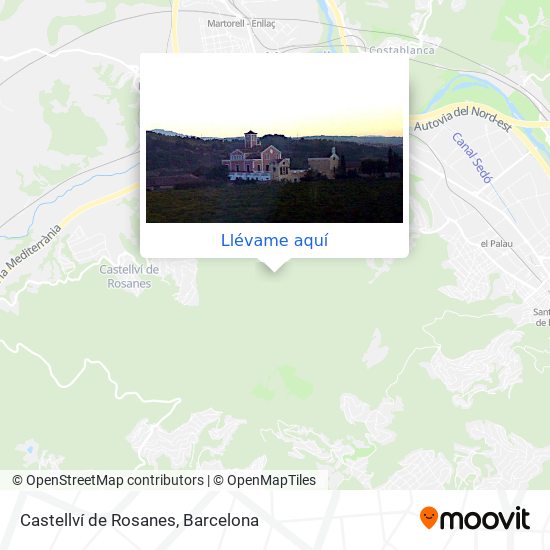 Mapa Castellví de Rosanes