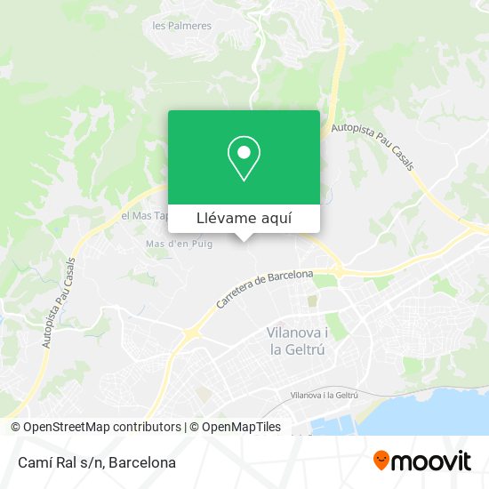 Mapa Camí Ral s/n