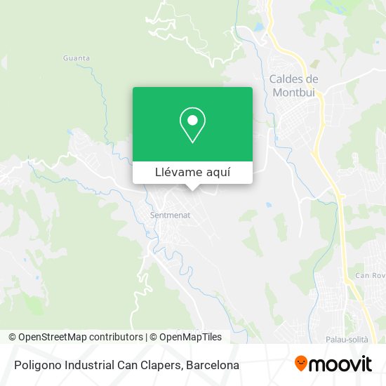 Mapa Poligono Industrial Can Clapers