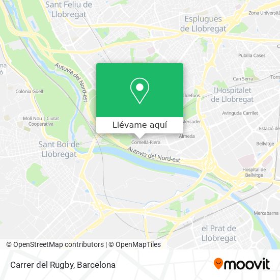 Mapa Carrer del Rugby