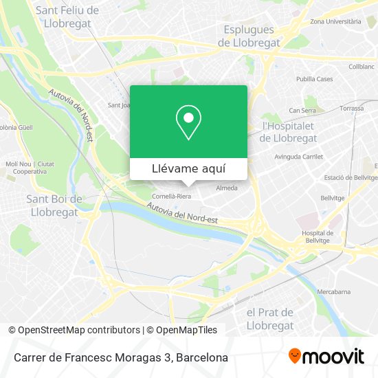 Mapa Carrer de Francesc Moragas 3