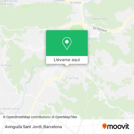 Mapa Avinguda Sant Jordi