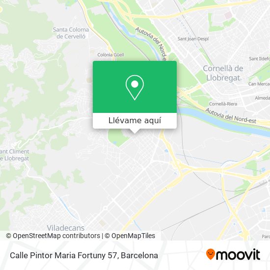 Mapa Calle Pintor Maria Fortuny 57