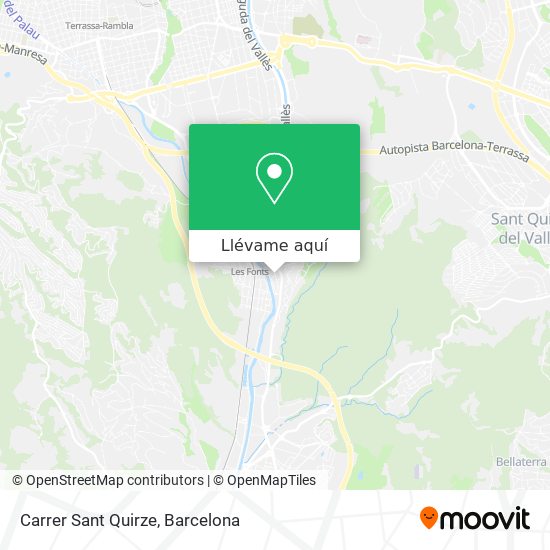 Mapa Carrer Sant Quirze