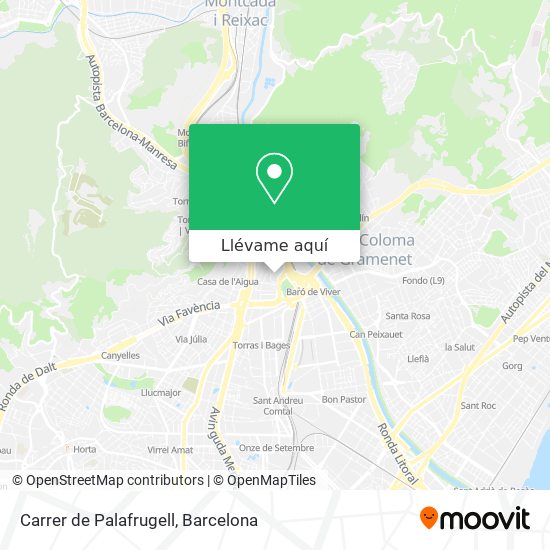 Mapa Carrer de Palafrugell