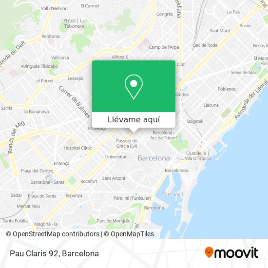 Mapa Pau Claris 92