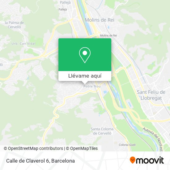 Mapa Calle de Claverol 6