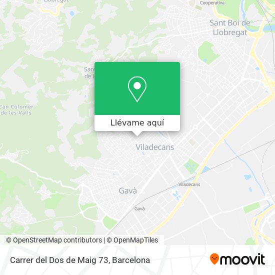 Mapa Carrer del Dos de Maig 73