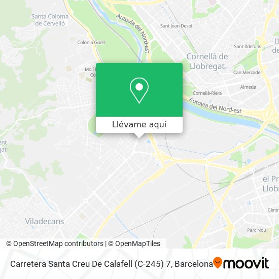 Mapa Carretera Santa Creu De Calafell (C-245) 7