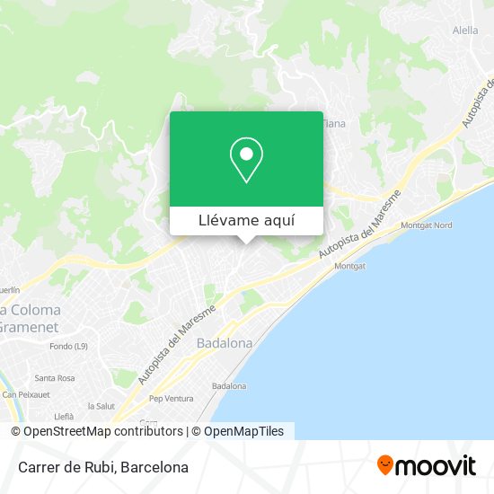 Mapa Carrer de Rubi