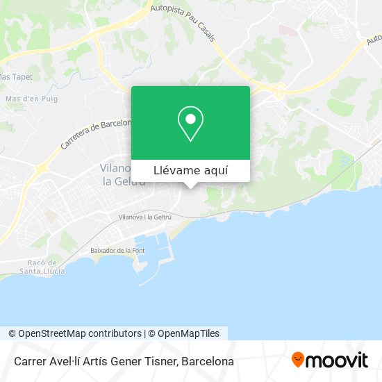 Mapa Carrer Avel·lí Artís Gener Tisner