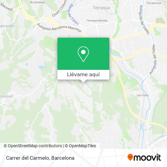 Mapa Carrer del Carmelo