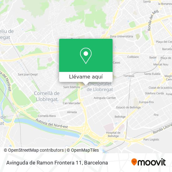 Mapa Avinguda de Ramon Frontera 11