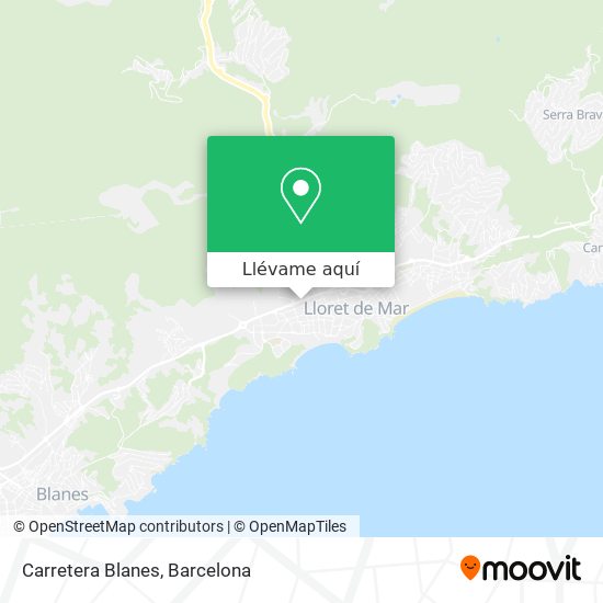 Mapa Carretera Blanes