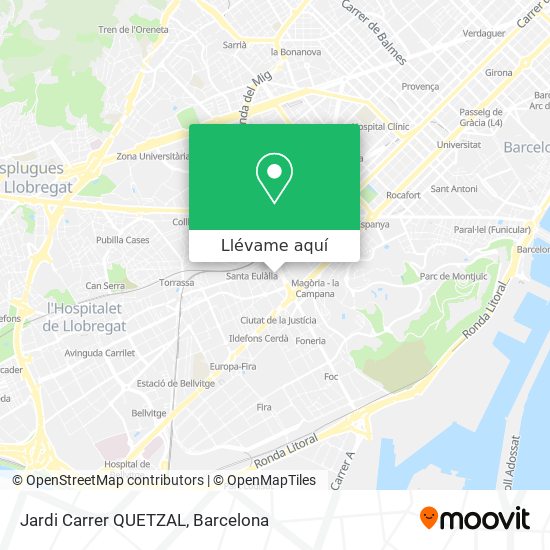 Mapa Jardi Carrer QUETZAL