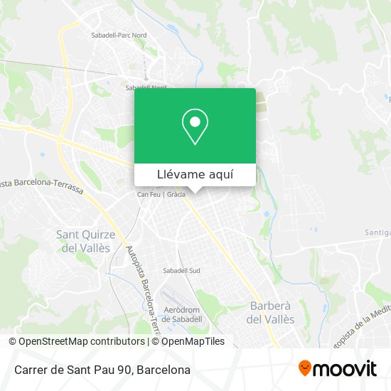 Mapa Carrer de Sant Pau 90
