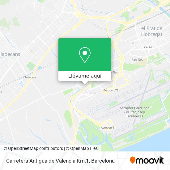 Mapa Carretera Antigua de Valencia Km.1