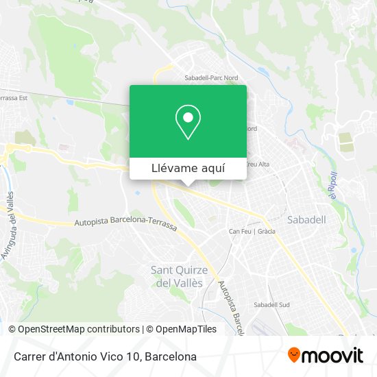 Mapa Carrer d'Antonio Vico 10
