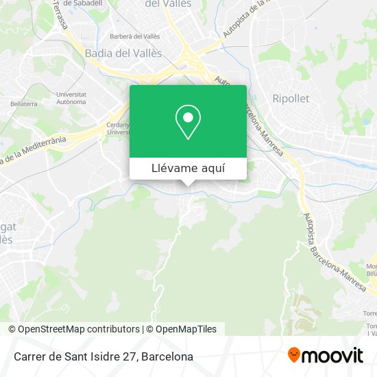 Mapa Carrer de Sant Isidre 27
