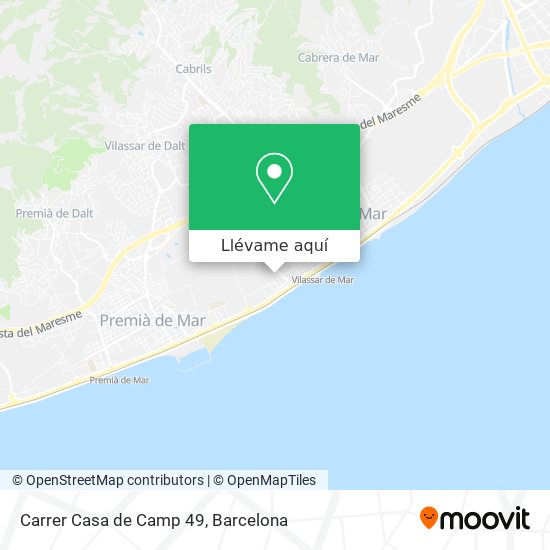 Mapa Carrer Casa de Camp 49