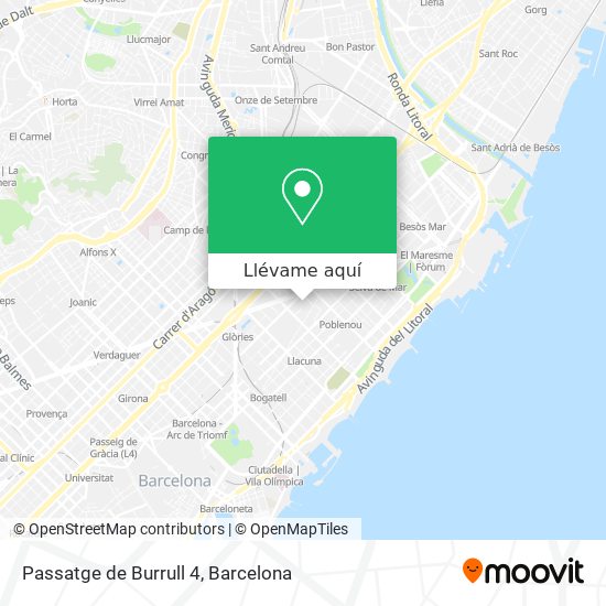 Mapa Passatge de Burrull 4