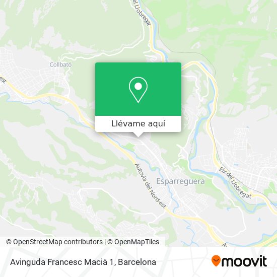 Mapa Avinguda Francesc Macià 1