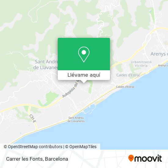 Mapa Carrer les Fonts