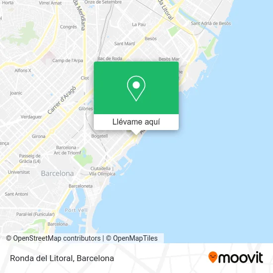 Mapa Ronda del Litoral