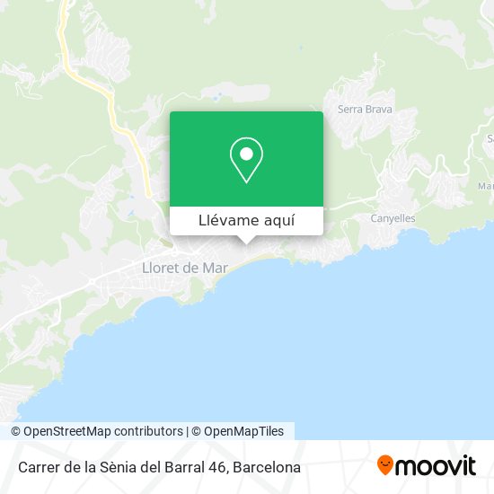 Mapa Carrer de la Sènia del Barral 46