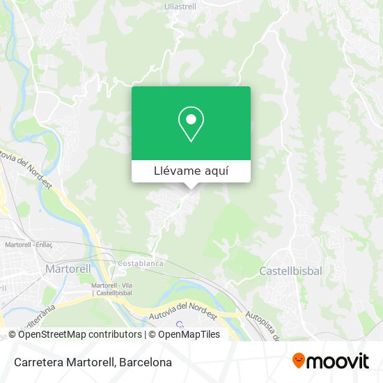 Mapa Carretera Martorell