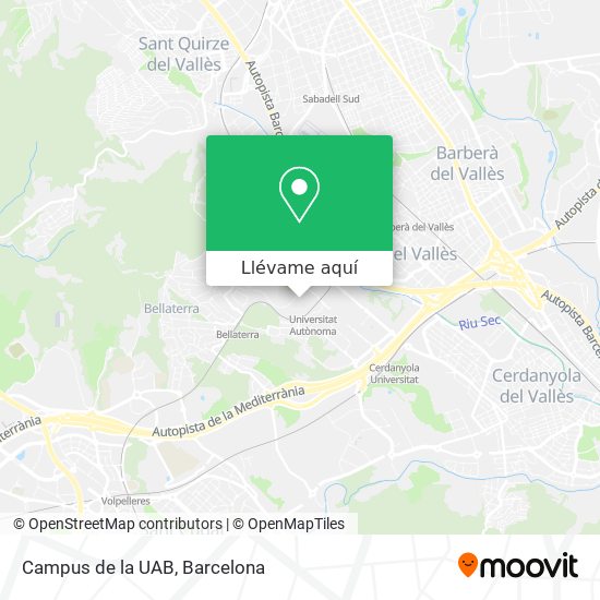 Mapa Campus de la UAB