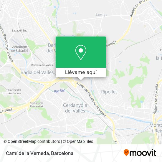 Mapa Camí de la Verneda