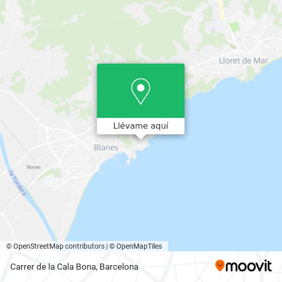 Mapa Carrer de la Cala Bona