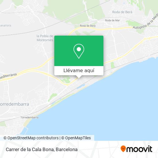 Mapa Carrer de la Cala Bona
